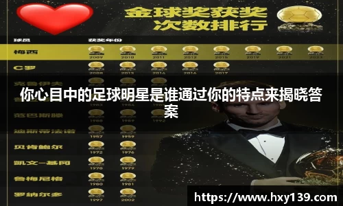 你心目中的足球明星是谁通过你的特点来揭晓答案